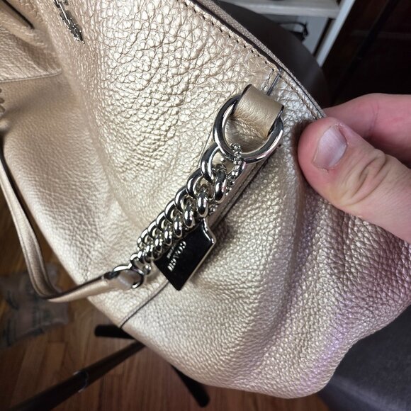 Coach Ava Chain Tote Rose Gold with Silver Hardware F35868 - Picture 14 of 15